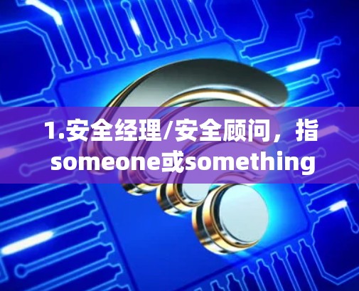 1.安全经理/安全顾问，指 someone或something负责管理或提供安全解决方案的专业人士