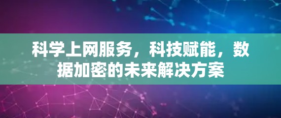 科学上网服务，科技赋能，数据加密的未来解决方案