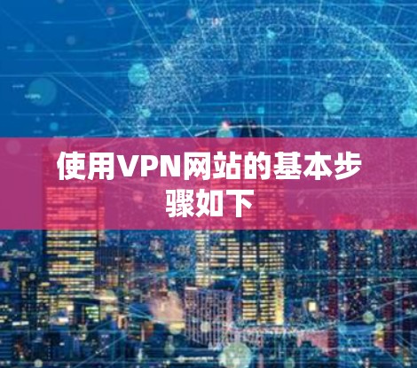 使用VPN网站的基本步骤如下