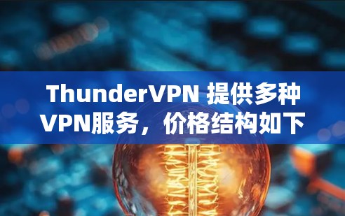 ThunderVPN 提供多种VPN服务，价格结构如下