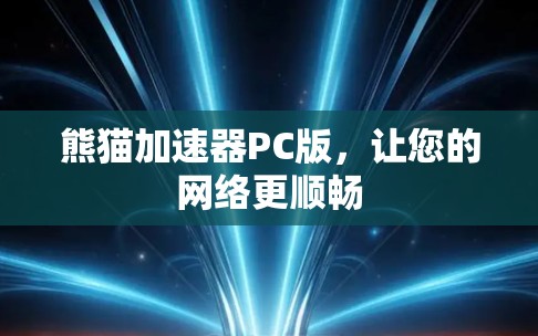 熊猫加速器PC版，让您的网络更顺畅