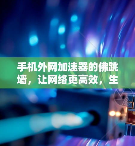 手机外网加速器的佛跳墙，让网络更高效，生活更便捷