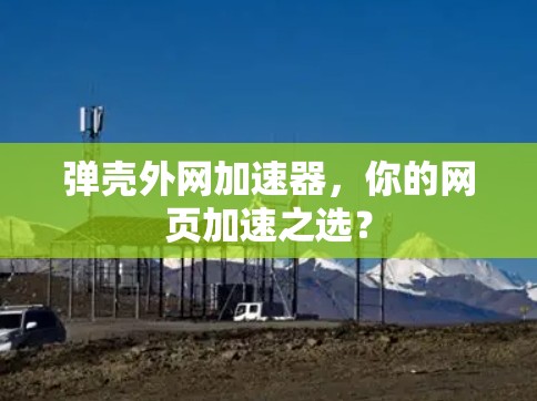 弹壳外网加速器，你的网页加速之选？