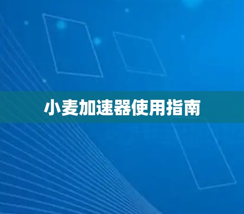 小麦加速器使用指南
