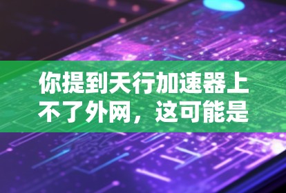 你提到天行加速器上不了外网，这可能是指在使用天行加速器进行加速操作时，无法访问外部网络。以下是一些建议，帮助你解决问题