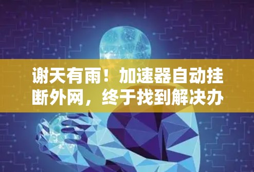 谢天有雨！加速器自动挂断外网，终于找到解决办法！
