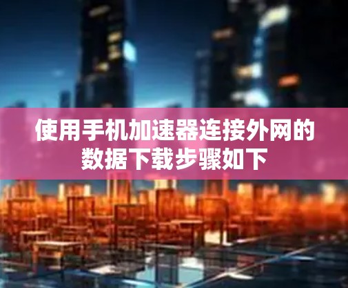 使用手机加速器连接外网的数据下载步骤如下