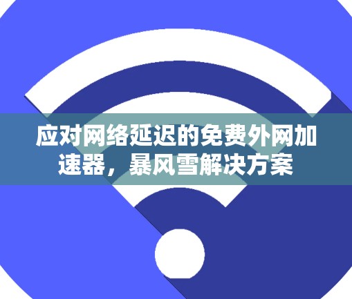 应对网络延迟的免费外网加速器，暴风雪解决方案