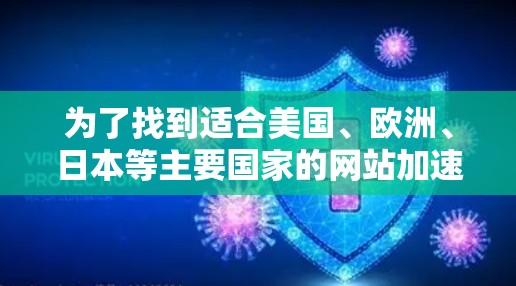 为了找到适合美国、欧洲、日本等主要国家的网站加速器，您可以按照以下步骤进行