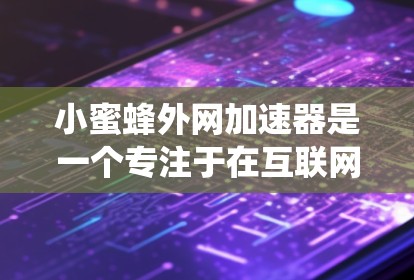 小蜜蜂外网加速器是一个专注于在互联网上高效处理和加速数据的系统。以下是对该系统的详细分析