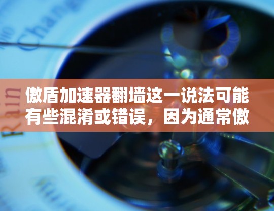 傲盾加速器翻墙这一说法可能有些混淆或错误，因为通常傲盾作为技术术语可能指的是一种加速技术或网络工具，而翻墙通常指的是通过某种方式隔离或限制用户访问目标网站的行为