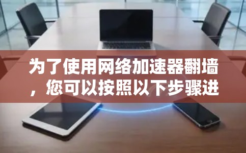为了使用网络加速器翻墙，您可以按照以下步骤进行