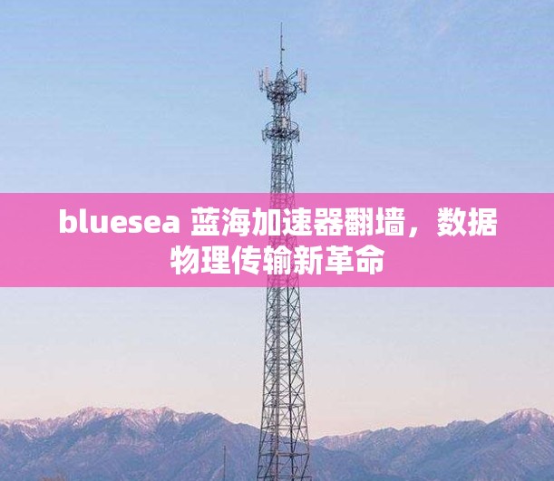 bluesea 蓝海加速器翻墙，数据物理传输新革命