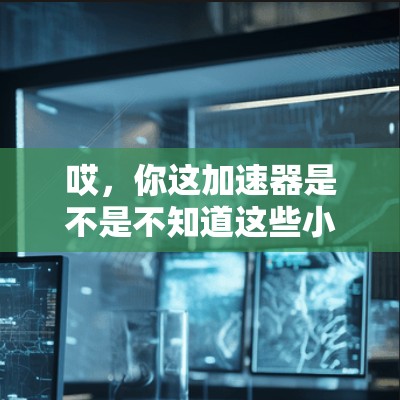哎，你这加速器是不是不知道这些小细节？