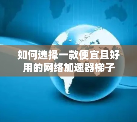如何选择一款便宜且好用的网络加速器梯子