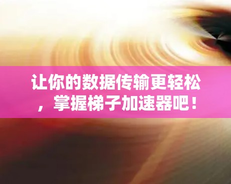 让你的数据传输更轻松，掌握梯子加速器吧！