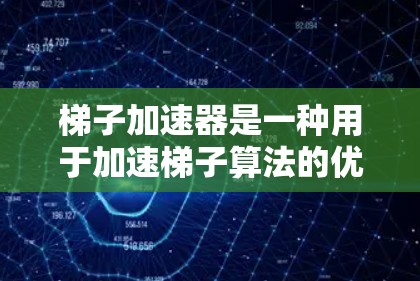 梯子加速器是一种用于加速梯子算法的优化工具，主要应用于机器学习和深度学习领域，特别是在训练大型模型时提高效率。以下是关于梯子加速器的应用的详细总结