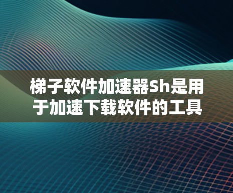 梯子软件加速器Sh是用于加速下载软件的工具，专为特定平台或领域优化。以下是关于Sh的详细信息