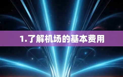 1.了解机场的基本费用