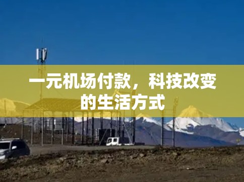 一元机场付款，科技改变的生活方式