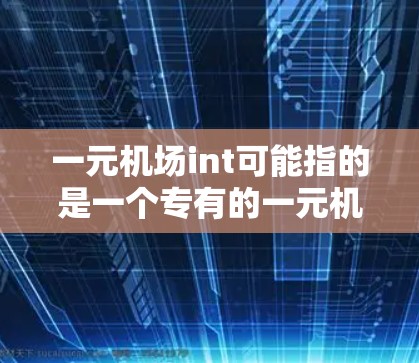 一元机场int可能指的是一个专有的一元机场，通常用于紧急联系或特定服务。以下是一些可能的解释和信息