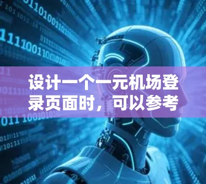 设计一个一元机场登录页面时，可以参考以下步骤和设计原则