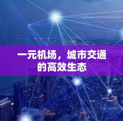 一元机场，城市交通的高效生态
