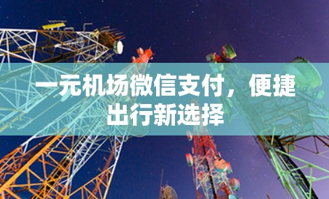 一元机场微信支付，便捷出行新选择