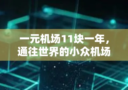 一元机场11块一年，通往世界的小众机场