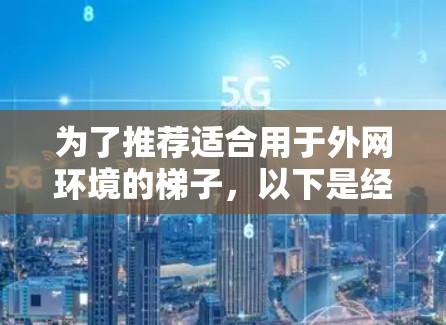 为了推荐适合用于外网环境的梯子，以下是经过分析和思考后的一些推荐，基于多个因素考虑，包括品牌、性能、价格和适用场景