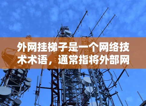 外网挂梯子是一个网络技术术语，通常指将外部网络设备或服务器通过某种方式连接到内部网络中，并用于实现外部与内部设备的通信和共享。以下是对该术语的详细解释