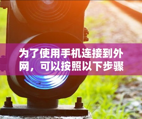 为了使用手机连接到外网，可以按照以下步骤进行操作