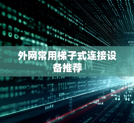 外网常用梯子式连接设备推荐