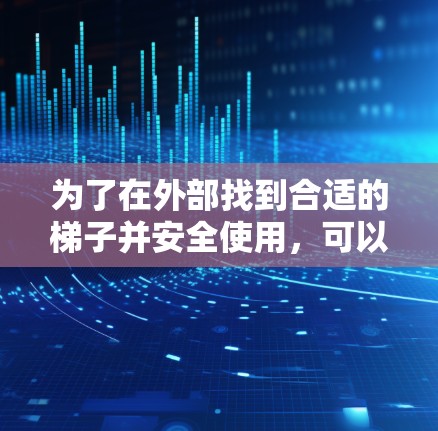 为了在外部找到合适的梯子并安全使用，可以按照以下步骤操作