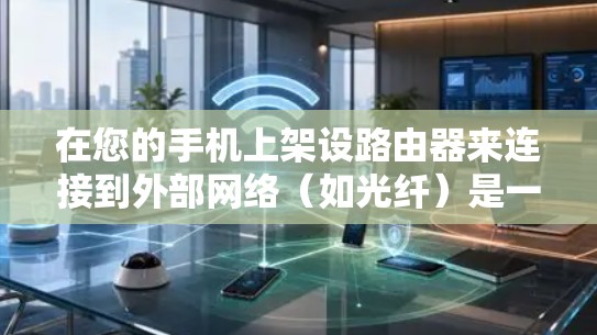 在您的手机上架设路由器来连接到外部网络（如光纤）是一个常见的网络配置步骤。以下是一些详细的操作步骤，帮助您顺利完成