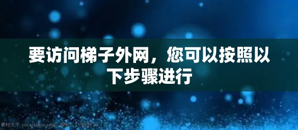 要访问梯子外网，您可以按照以下步骤进行