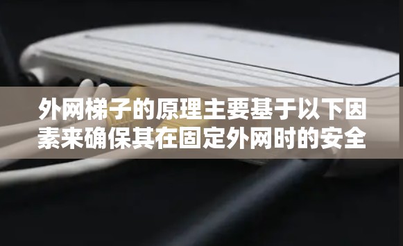 外网梯子的原理主要基于以下因素来确保其在固定外网时的安全性和稳定性