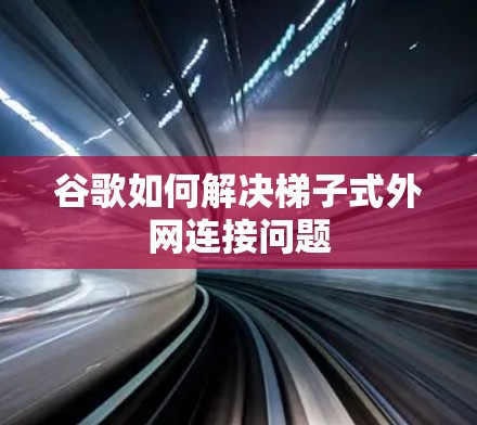 谷歌如何解决梯子式外网连接问题