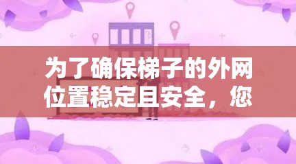 为了确保梯子的外网位置稳定且安全，您可以按照以下步骤进行检查和调整
