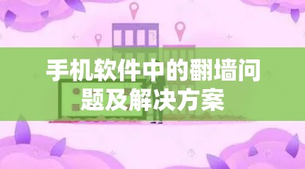 手机软件中的翻墙问题及解决方案