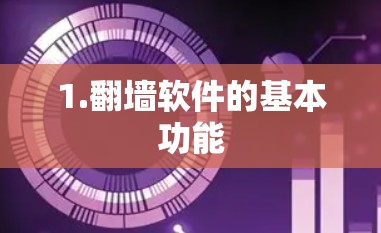 1.翻墙软件的基本功能