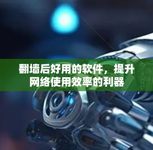翻墙后好用的软件，提升网络使用效率的利器