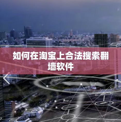 如何在淘宝上合法搜索翻墙软件