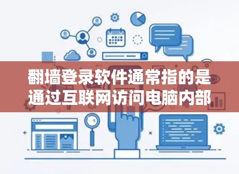 翻墙登录软件通常指的是通过互联网访问电脑内部存储设备（如U盘、硬盘等）的工具或软件。这些软件允许用户在没有访问内部服务器的情况下，通过互联网访问旧电脑的存储设备