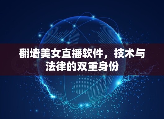 翻墙美女直播软件，技术与法律的双重身份