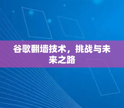谷歌翻墙技术，挑战与未来之路