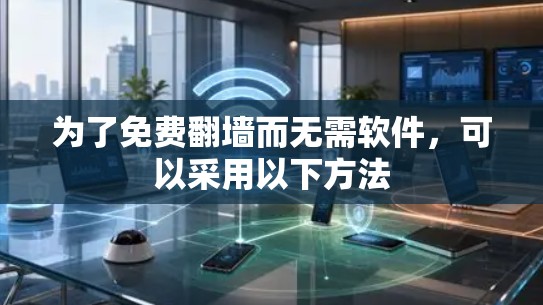 为了免费翻墙而无需软件，可以采用以下方法