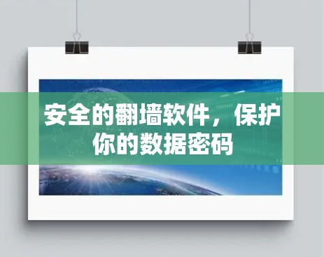 安全的翻墙软件，保护你的数据密码