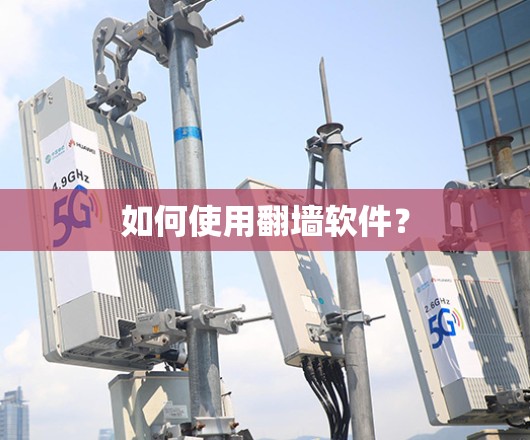 如何使用翻墙软件？