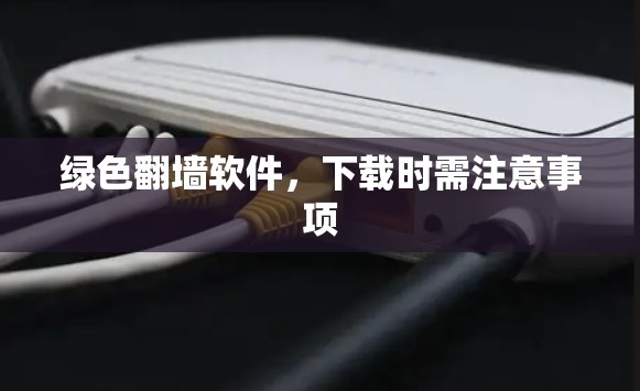 绿色翻墙软件，下载时需注意事项
